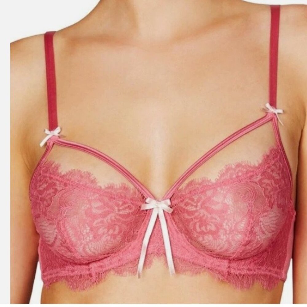 NEW🖤 NWT $95 Heidi Klum Valerie Underwire Bra H20-1124 RAPTURE ROSE-EVENING 34D